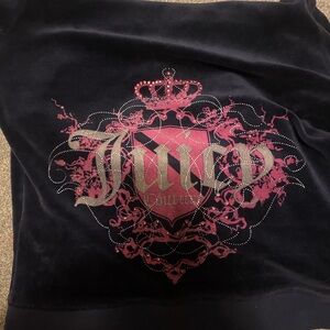 Vintage Juicy Couture Navy Velour Jacket XS